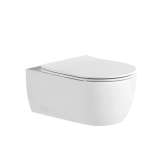 Подвесной унитаз Aquatek Европа AQ1106L-00 с тонким сиденьем soft close белый